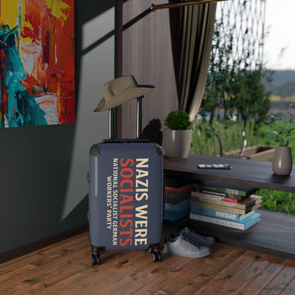 "Nazis were Socialists", Suitcase (Burka Blue Grey)