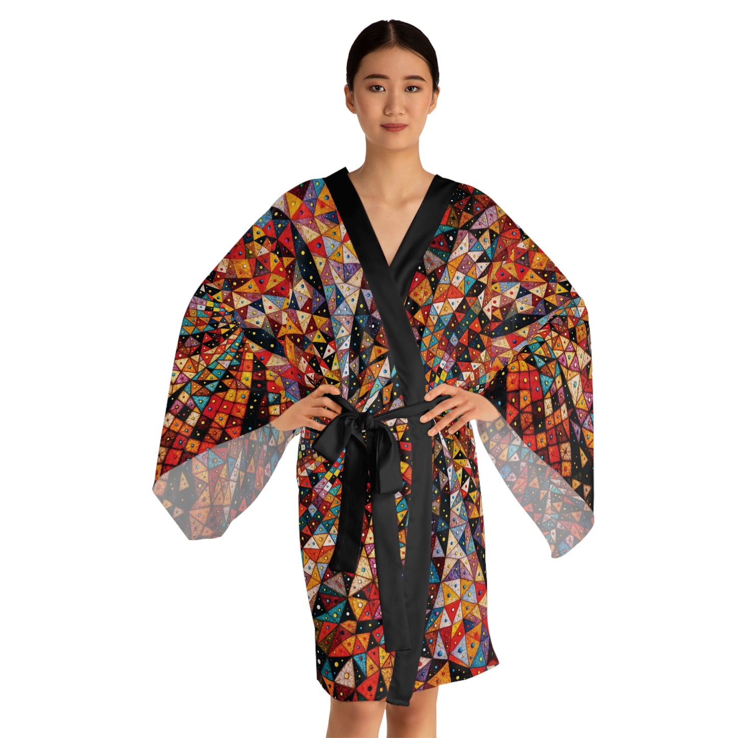 "Birth Memory", Long Sleeve Kimono Robe