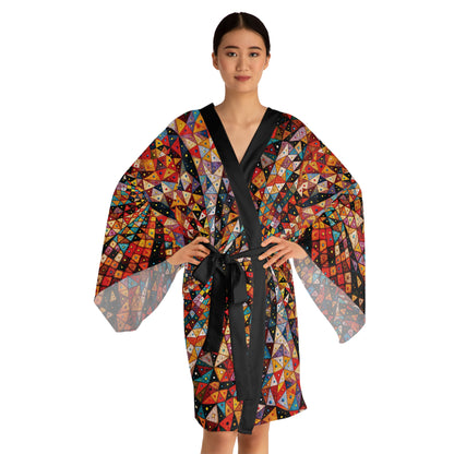 "Birth Memory", Long Sleeve Kimono Robe