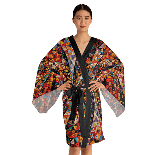 "Birth Memory", Long Sleeve Kimono Robe