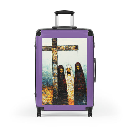 "At-the-Foot of the Cross - John 19:25", Suitcases (Light Purple)