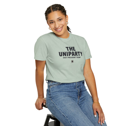"The Uniparty Shot President Trump" #02, Unisex T-shirt