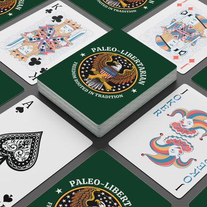 "Paleo-Libertarian" #01, Political Playing Cards (Evergreen)