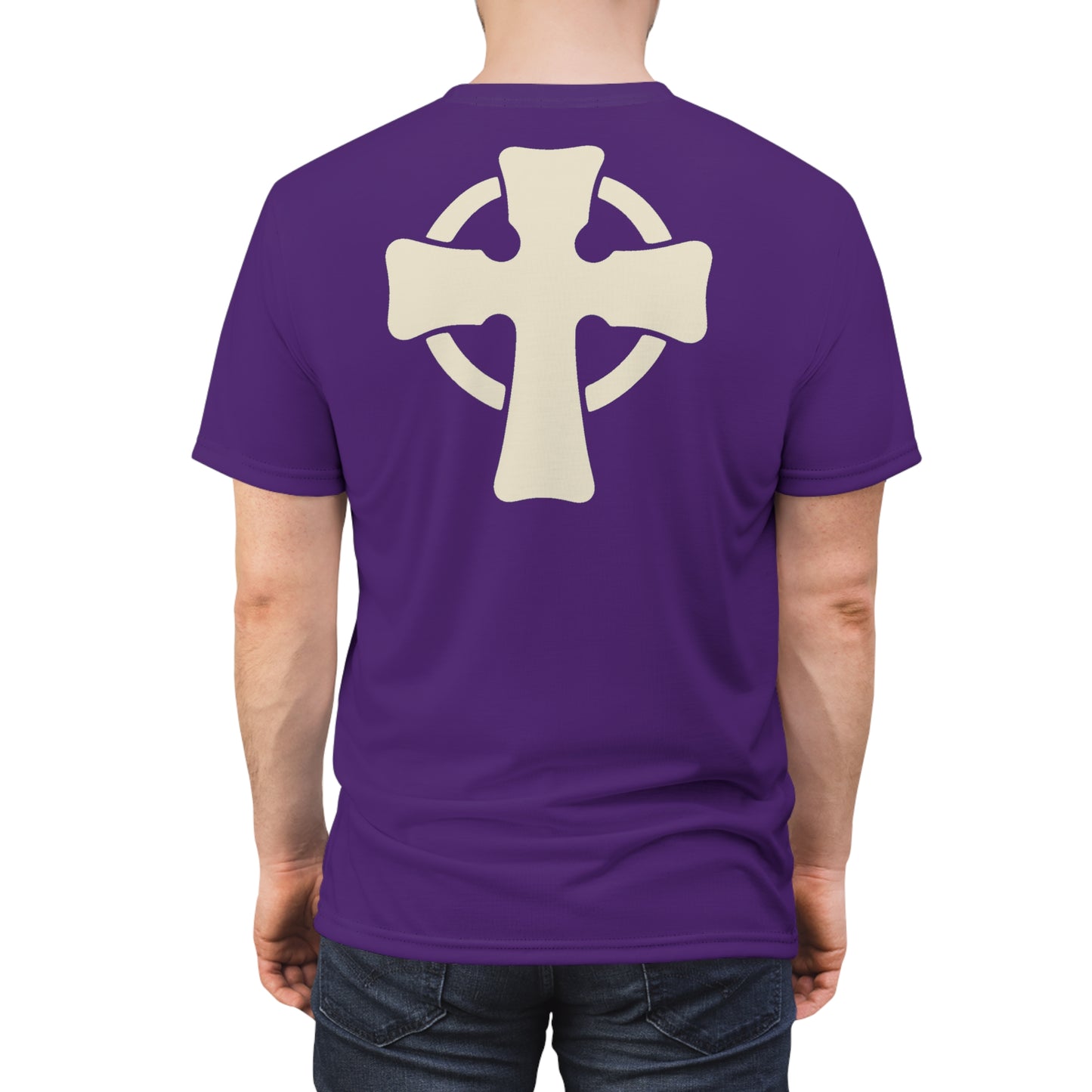 "Retro Jesus", Unisex T-shirt (Spanish Violet)