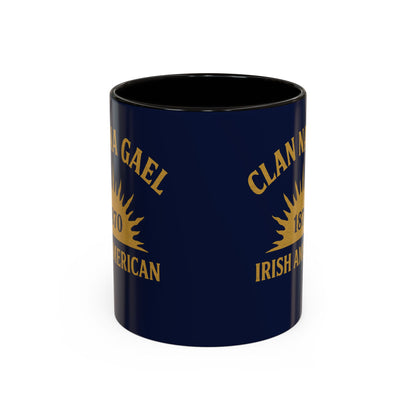 "Clan na Gael - Irish American", Colorful Mugs (11oz, 15oz) (Mariana Blue)