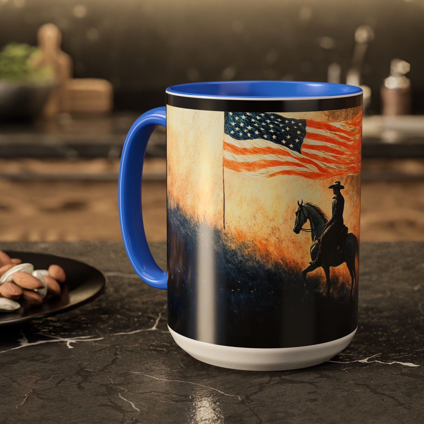 "Liberty under God", Colorful Mugs (11oz, 15oz)