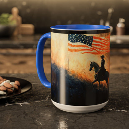 "Liberty under God", Colorful Mugs (11oz, 15oz)