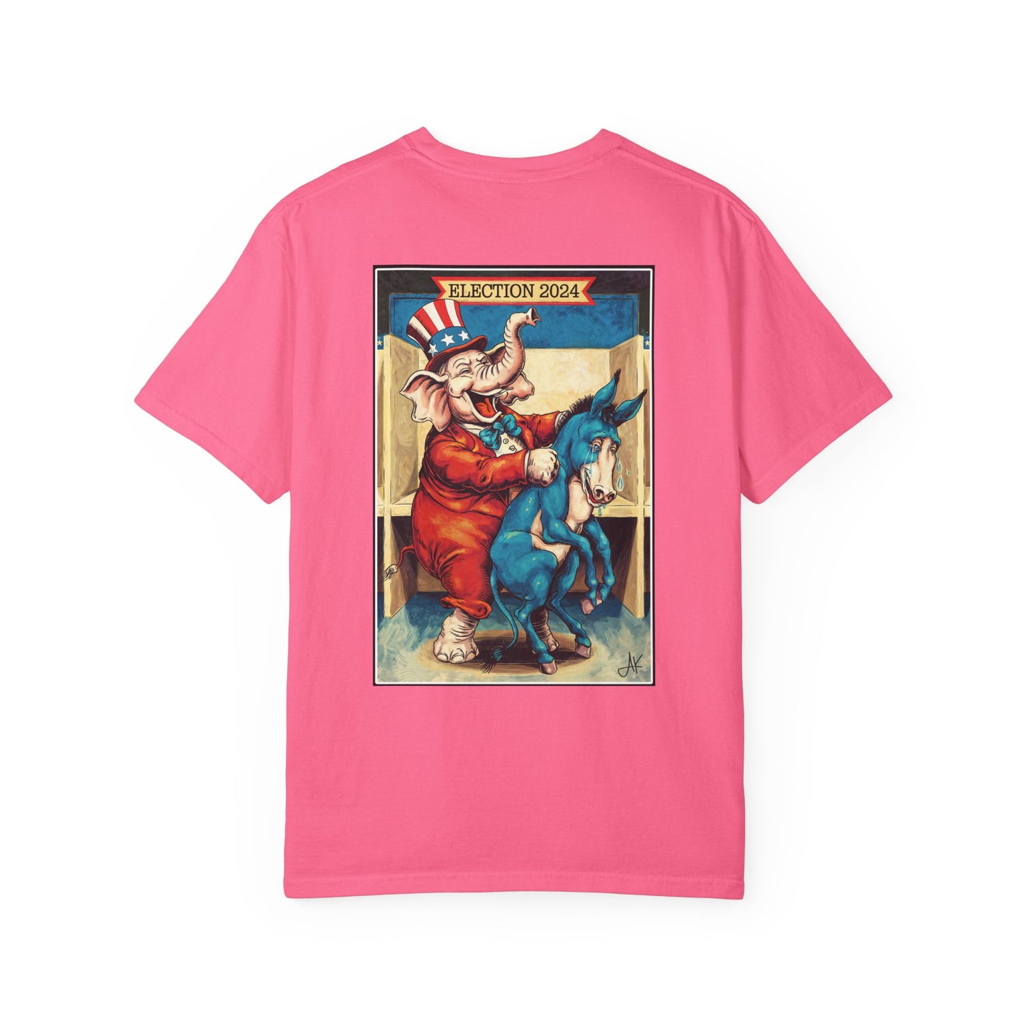 "MAGA Spanked the Donkeys 2024", Unisex T-shirt (Dark Colors)
