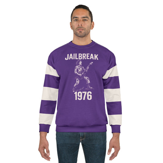 "Jailbreak 1976", Unisex Sweatshirt (Deep Purple)