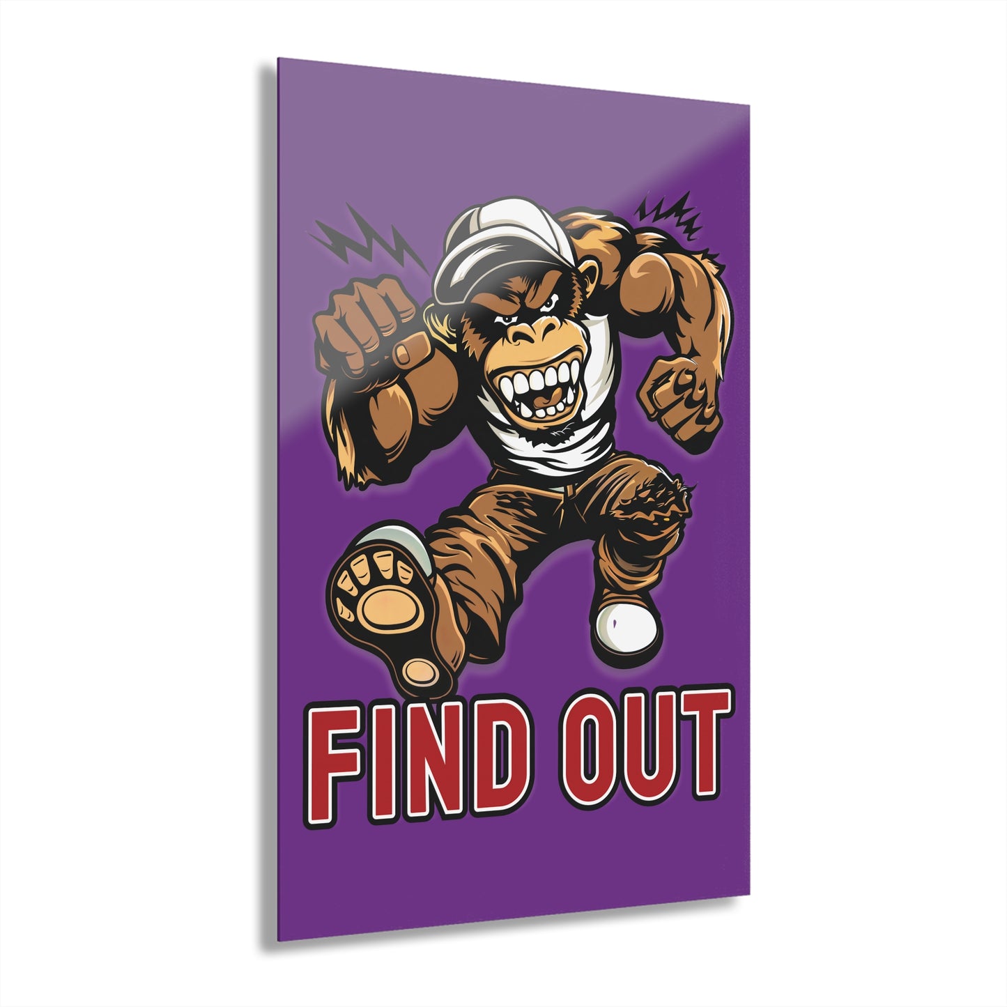 "Find Out", Acrylic Wall Prints (French Cleat Hanging) (Vesper Violet)