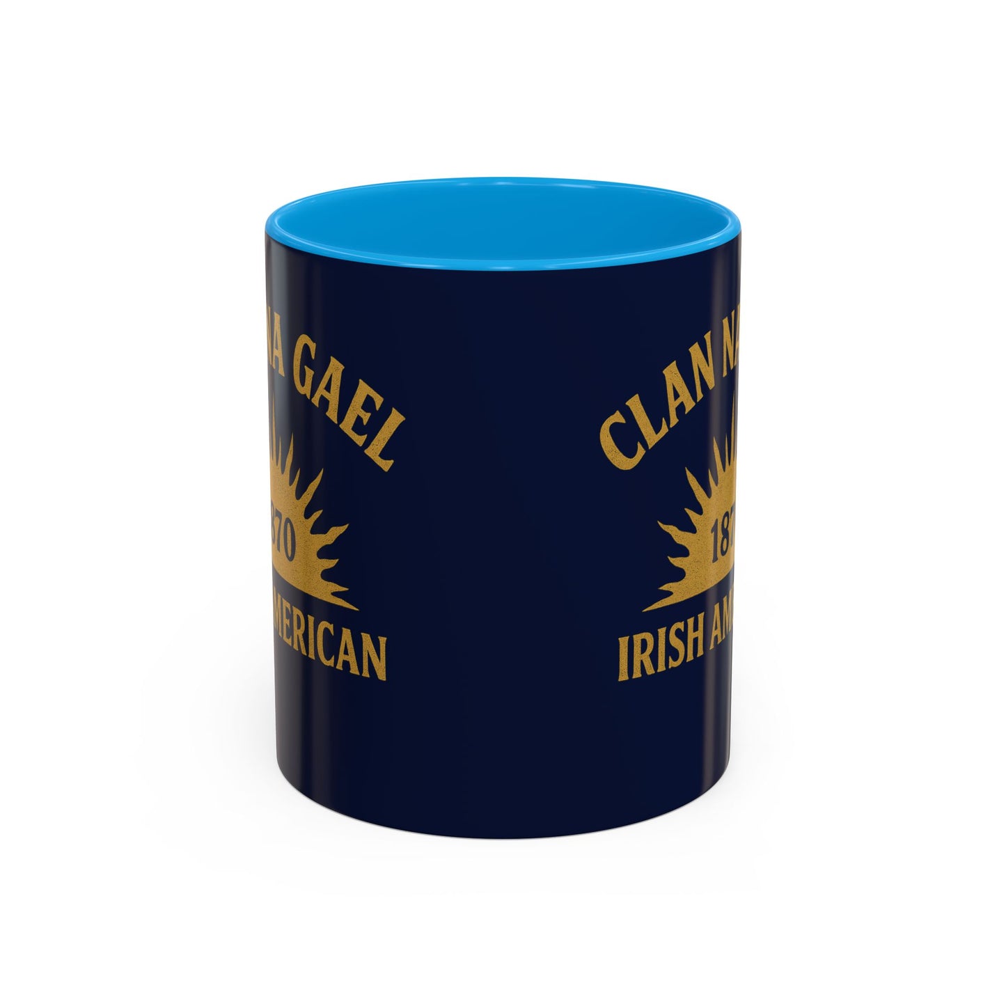 "Clan na Gael - Irish American", Colorful Mugs (11oz, 15oz) (Mariana Blue)