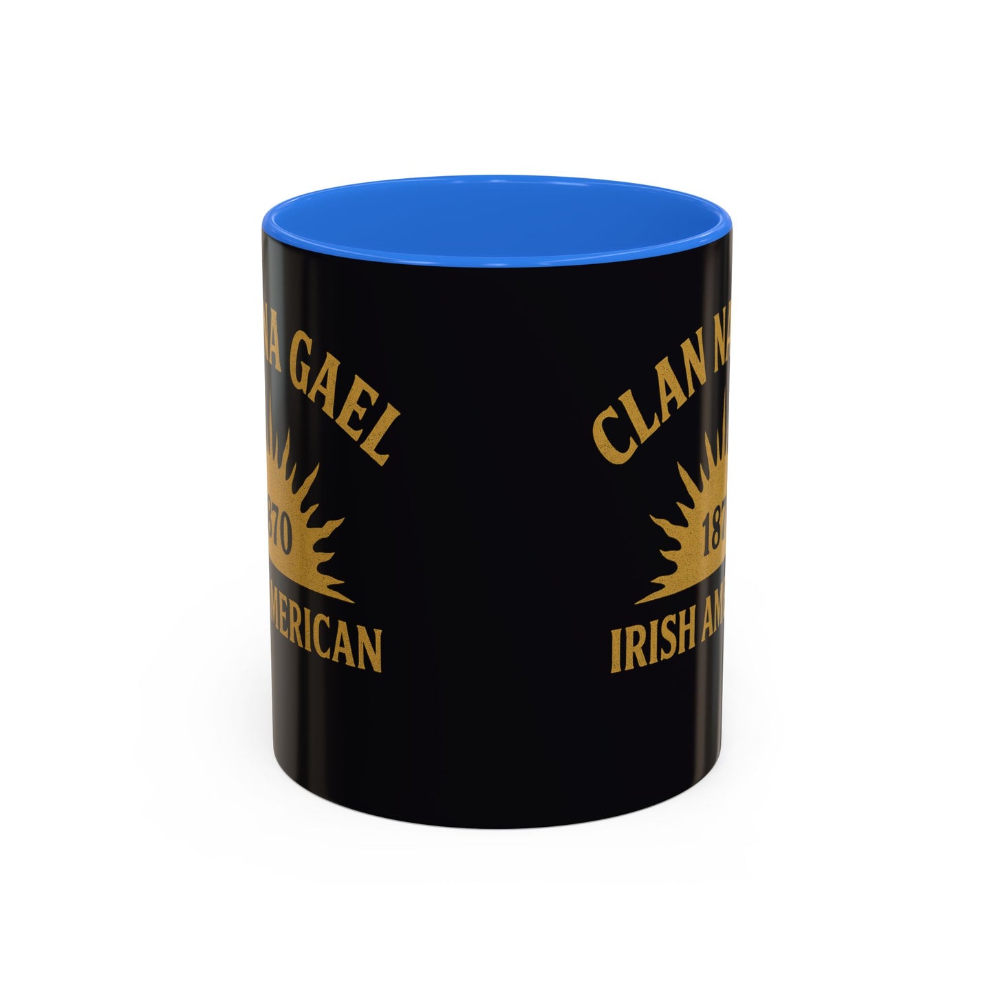 "Clan na Gael - Irish American", Colorful Mugs (11oz, 15oz) (Raven Black)