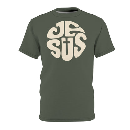 "Retro Jesus", Unisex T-shirt (Ebony Tree)