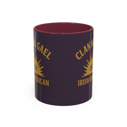 "Clan na Gael - Irish American", Colorful Mugs (11oz, 15oz) (Purple Verbena)