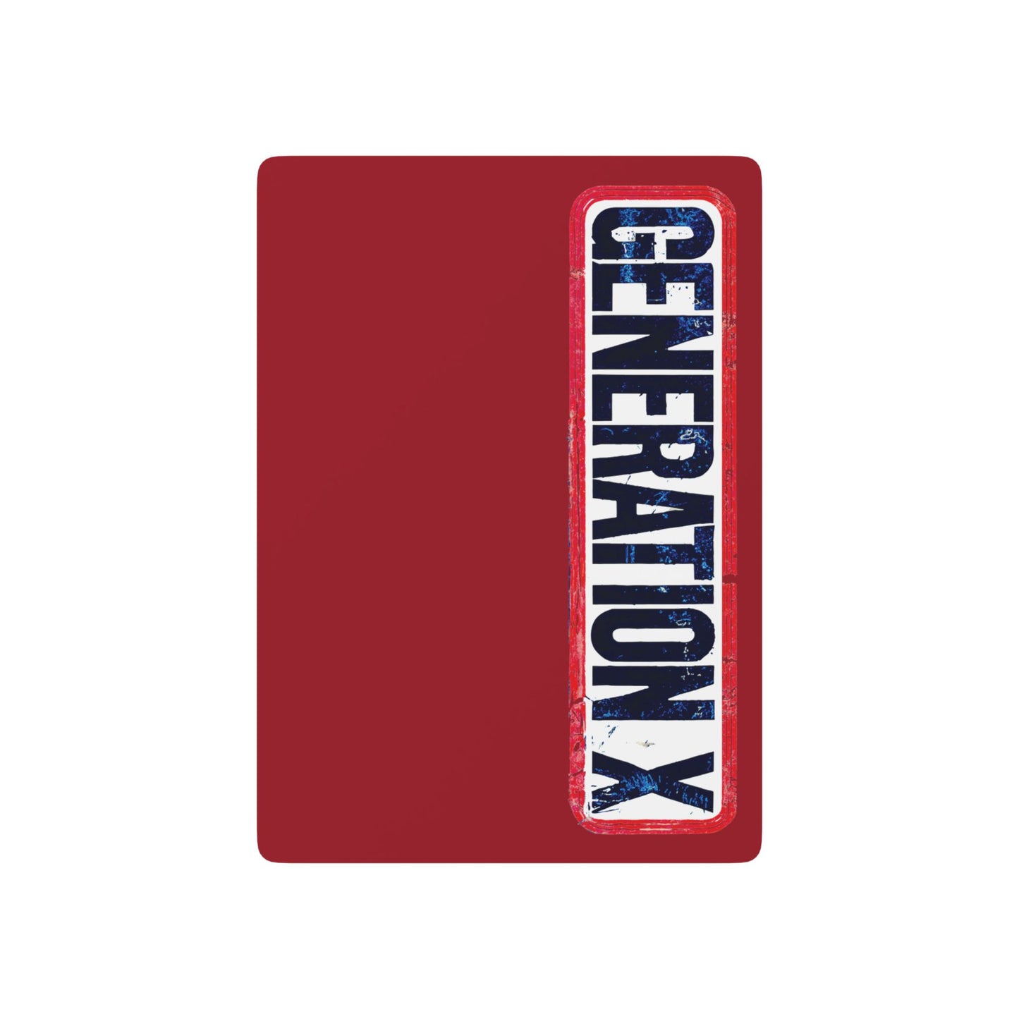 "Generation X", Retro Playing Cards (Cherry Red)