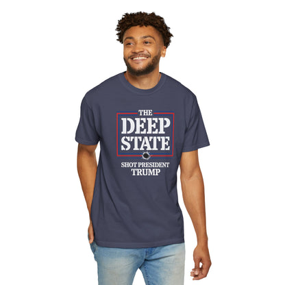 "The Deep State Shot President Trump" #01, Unisex T-shirt