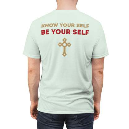 "Know Your Self", Unisex T-shirt (Spring Mint)