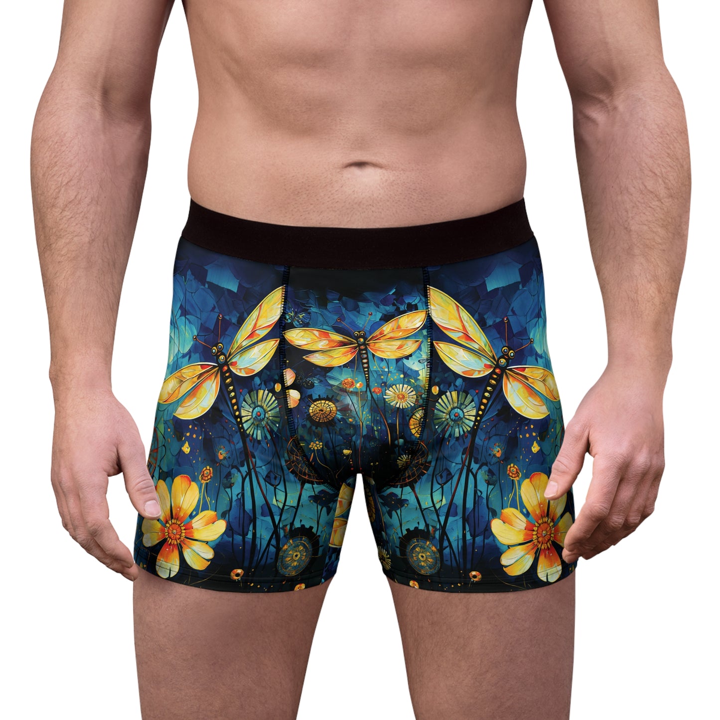 "Lucky Day Dragonflies", Men's Boxer Briefs