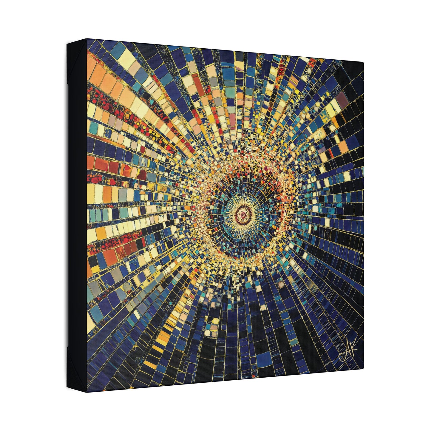 "Mosaic Burst", Stretched Classic Canvas Fine Art Print