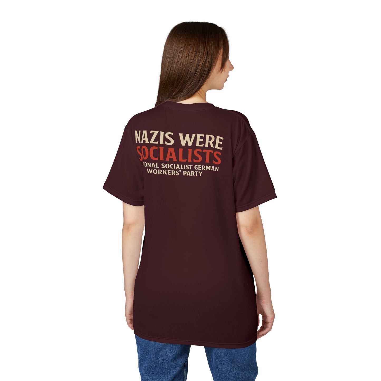 "Nazis were Socialists", Unisex T-shirt (Mama Africa)