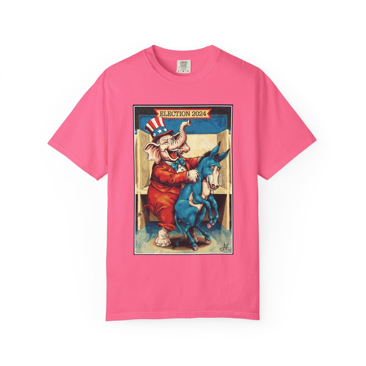 "MAGA Spanked the Donkeys 2024", Unisex T-shirt (Dark Colors)