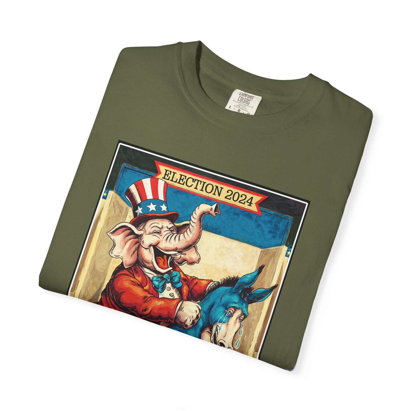 "MAGA Spanked the Donkeys 2024", Unisex T-shirt (Dark Colors)
