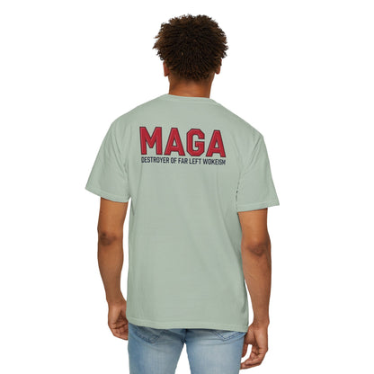 "MAGA - Destroyer of Far Left Wokeism", Unisex T-shirt