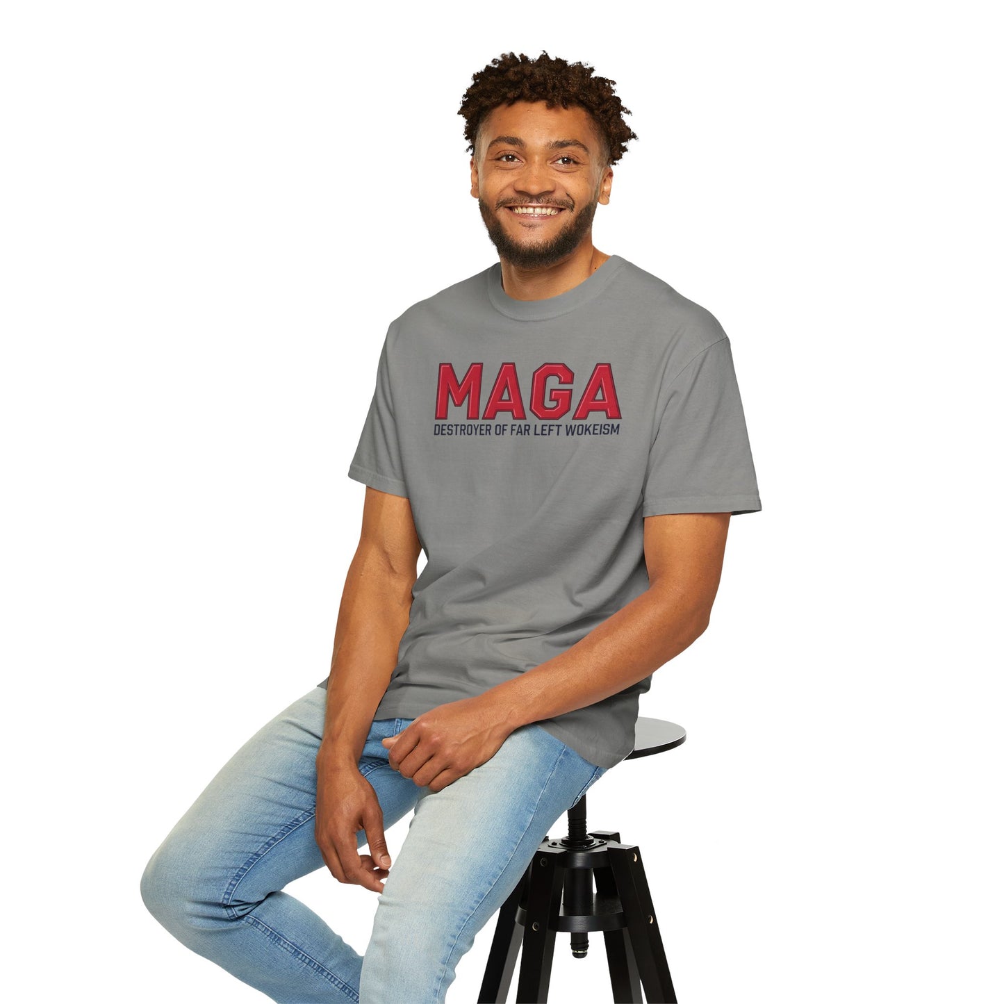 "MAGA - Destroyer of Far Left Wokeism", Unisex T-shirt