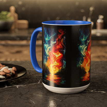 "Naomh Solus (Gaelic) - Sacred Light (English)", Colorful Mugs (11oz, 15oz)
