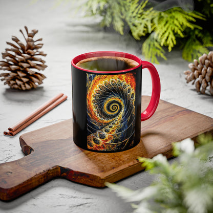 "Beauty of His Design", Colorful Mugs (11oz, 15oz)