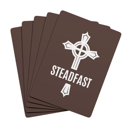 "Steadfast Cross", Christian Playing Cards (Zanzibar Brown)