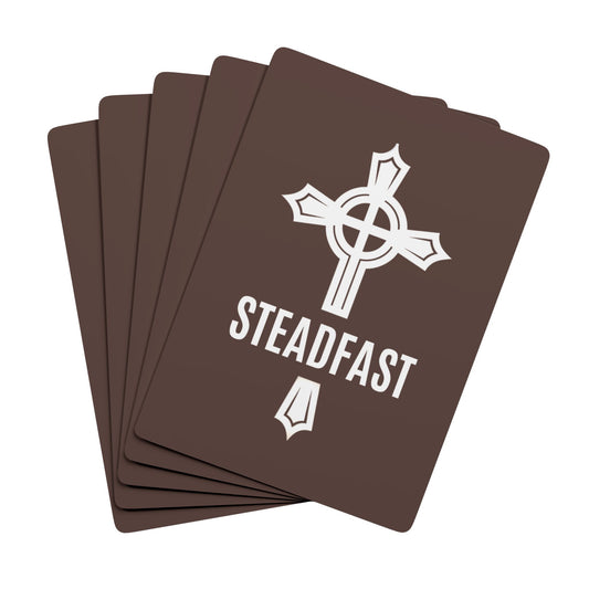 "Steadfast Cross", Christian Playing Cards (Zanzibar Brown)