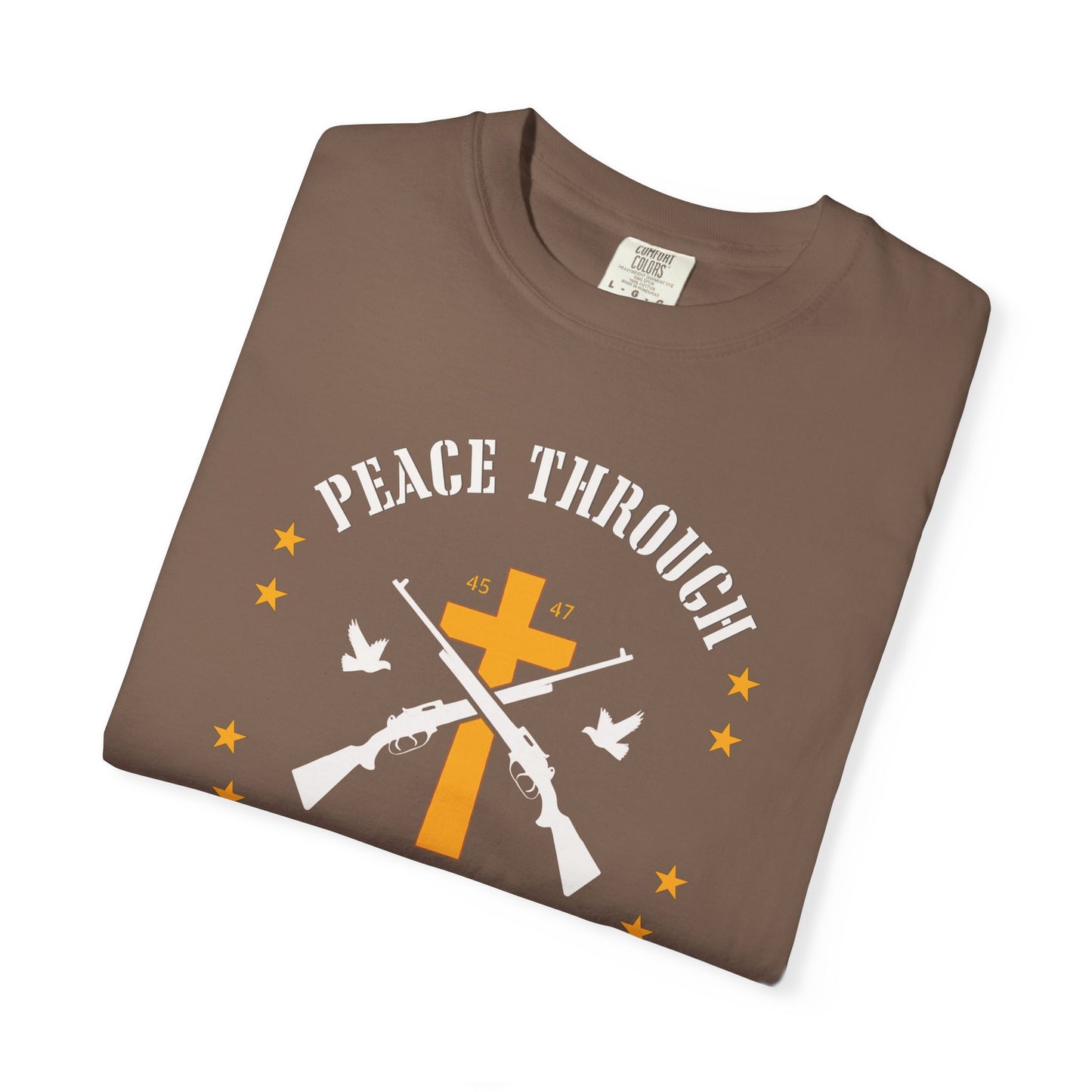 "Peace Through Strength" #01, Unisex T-shirt