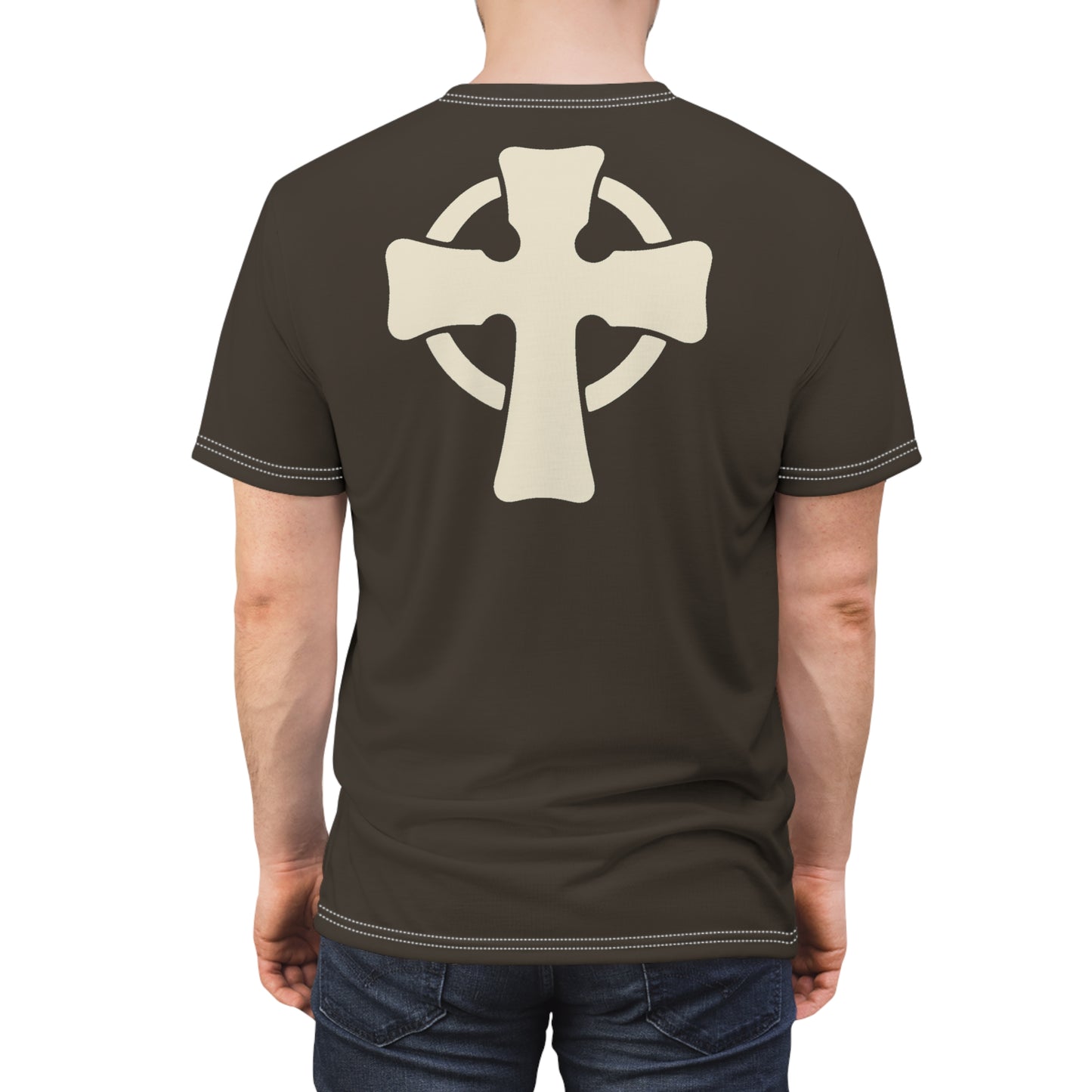 "Retro Jesus", Unisex T-shirt (Turkish Coffee)