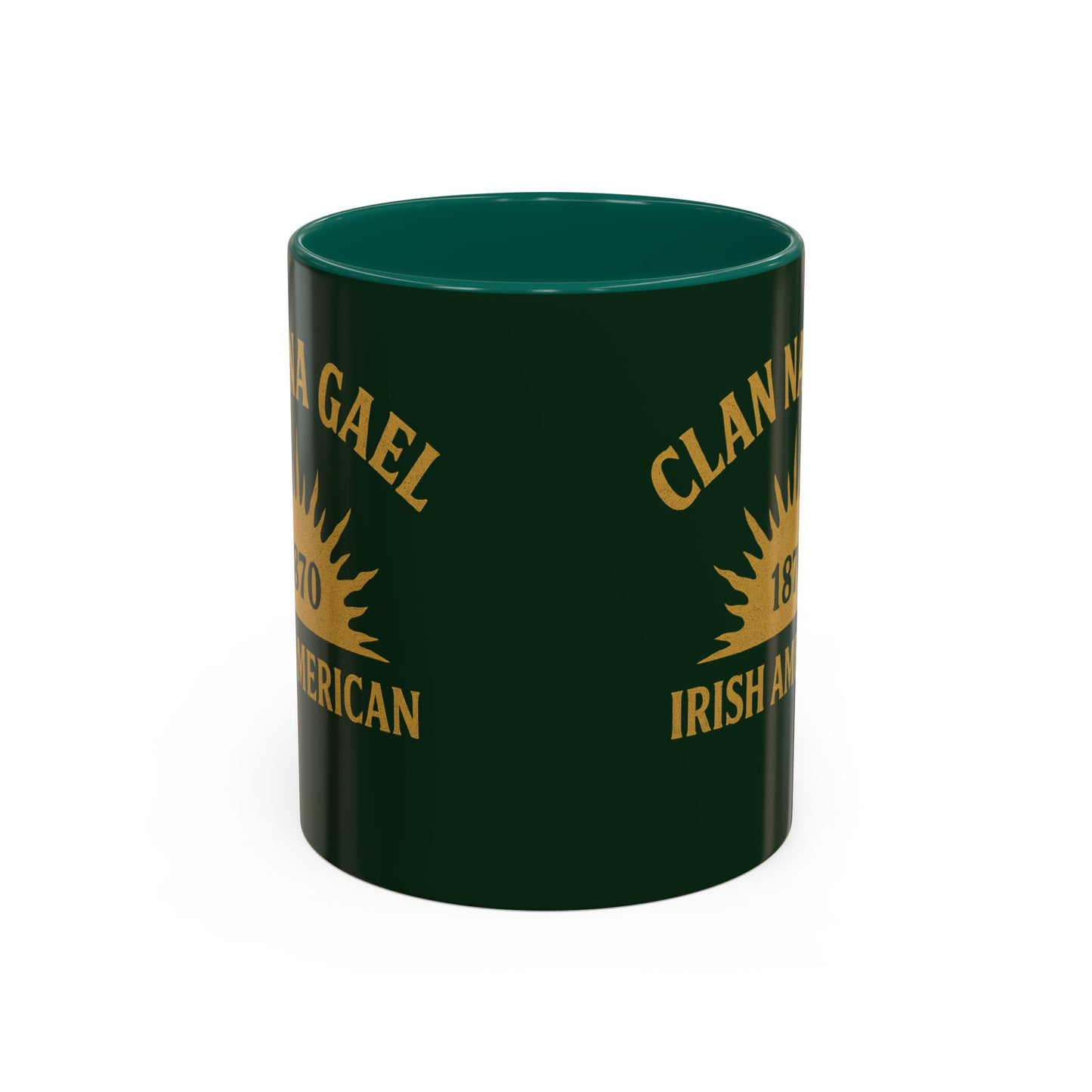 "Clan na Gael - Irish American", Colorful Mugs (11oz, 15oz) (Fenian Green)
