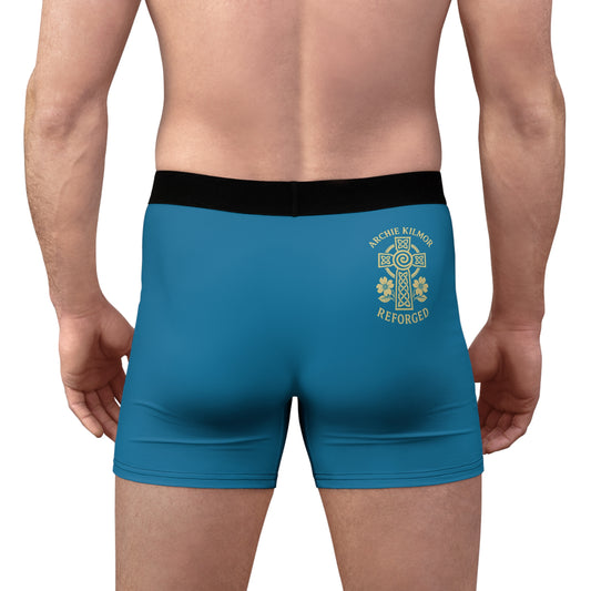 "Archie Kilmor Cross - Reforged" #01, Men's Boxer Briefs (Cerulean Blue)