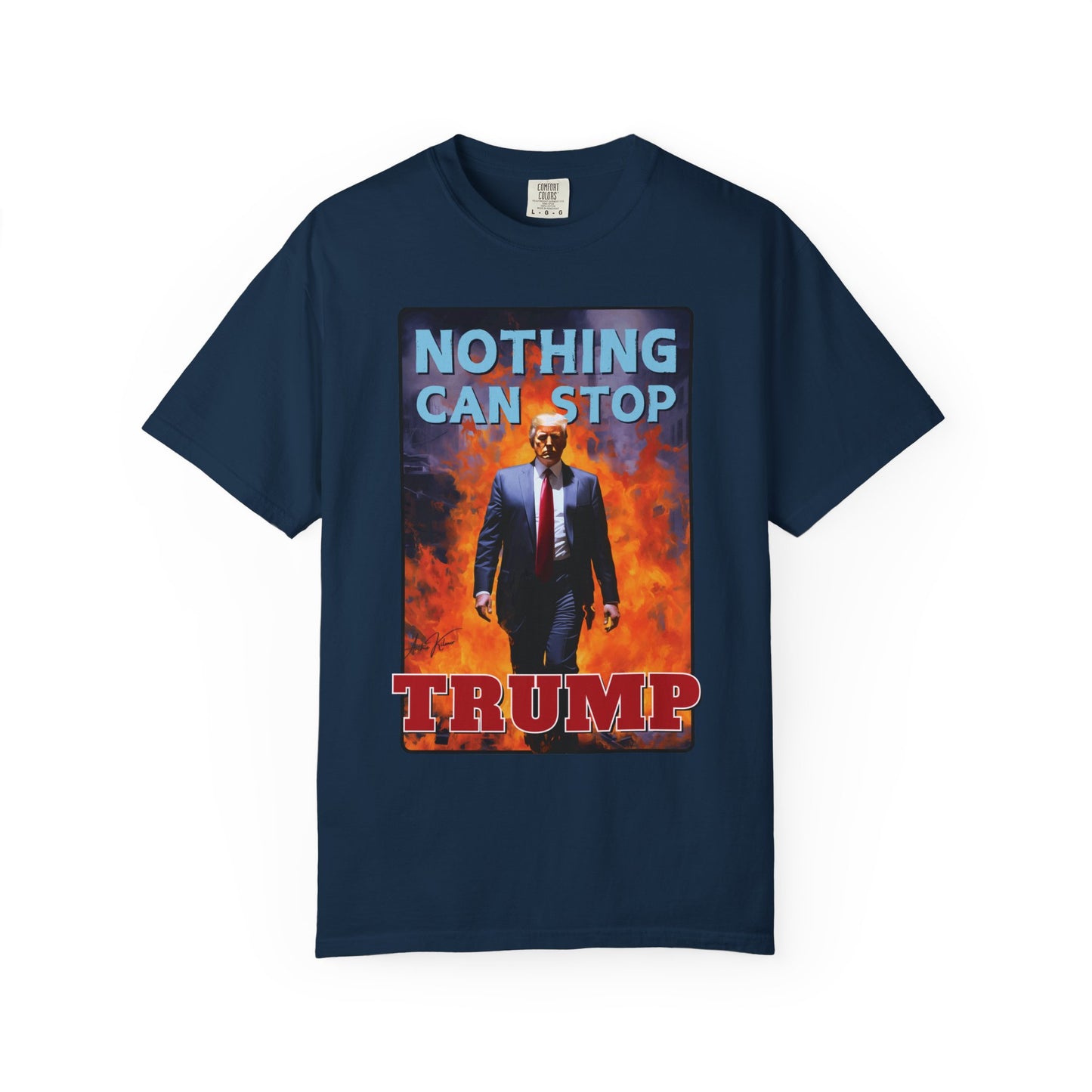 "Nothing Can Stop Trump", Unisex T-shirt (Dark Colors)