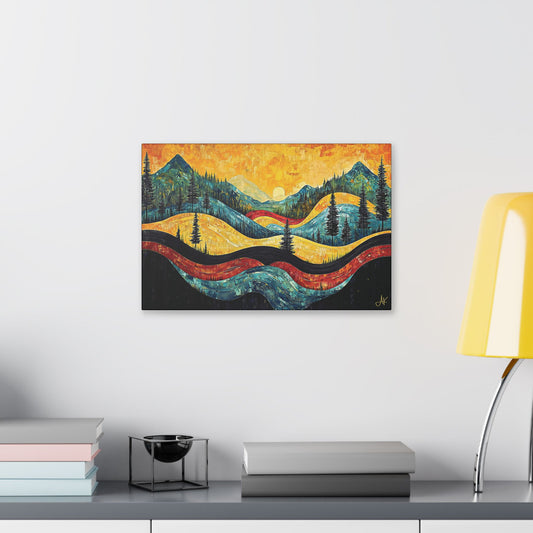 "Vintage Vista", Stretched Classic Canvas Fine Art Print