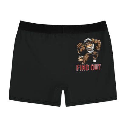 "Find Out", Men's Boxer Briefs (Moonless Black)