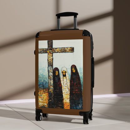 "At-the-Foot of the Cross - John 19:25", Suitcases (Dark Brown)