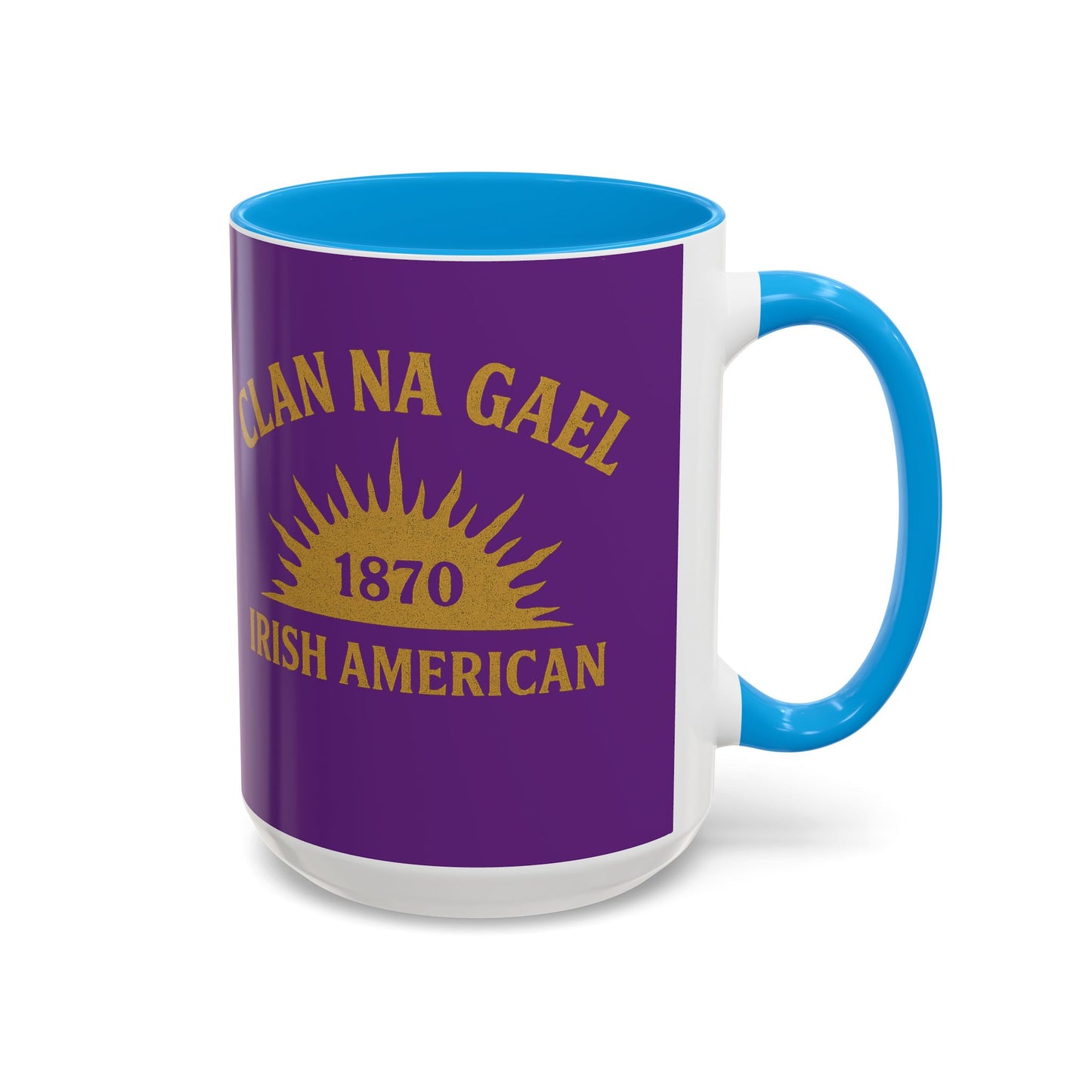 "Clan na Gael - Irish American", Colorful Mugs (11oz, 15oz) (Vesper Violet)