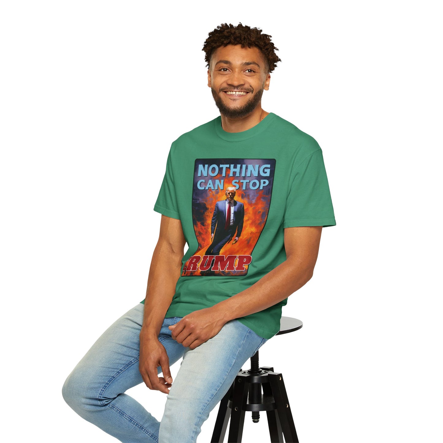"Nothing Can Stop Trump", Unisex T-shirt (Dark Colors)