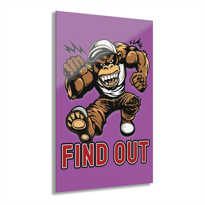 "Find Out", Acrylic Wall Prints (French Cleat Hanging) (Violet Benediction)