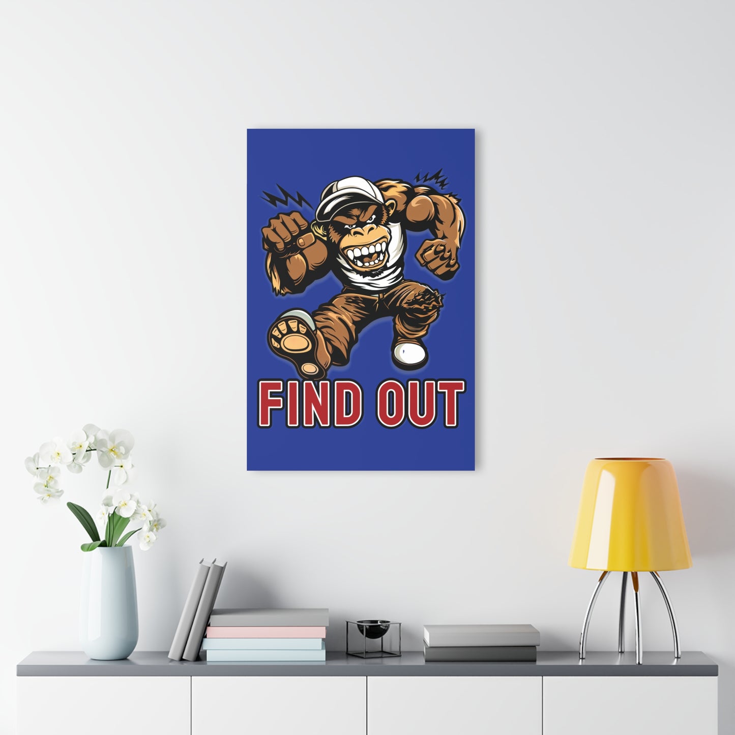 "Find Out", Acrylic Wall Prints (French Cleat Hanging) (Patriot Blue)