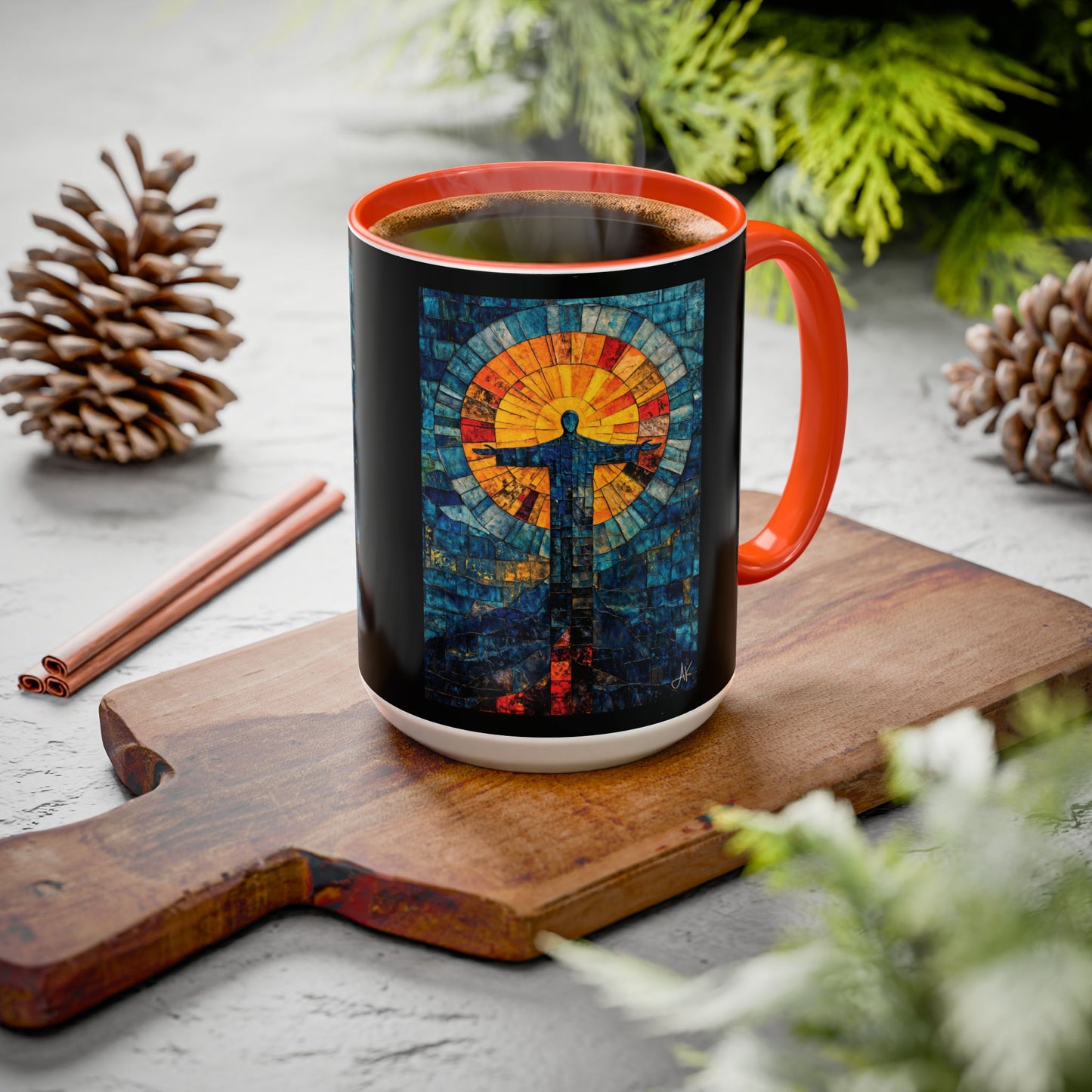 "Alpha and Omega - Revelation 22:13", Colorful Mugs (11oz, 15oz)