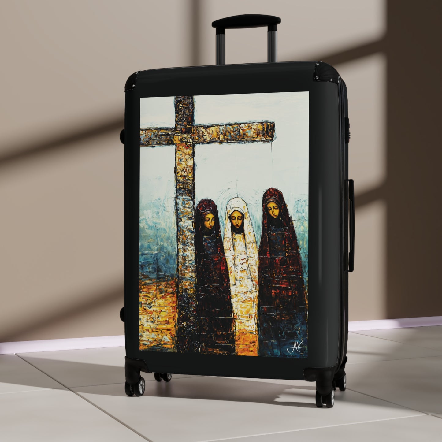 "At-the-Foot of the Cross - John 19:25", Suitcases (Black)