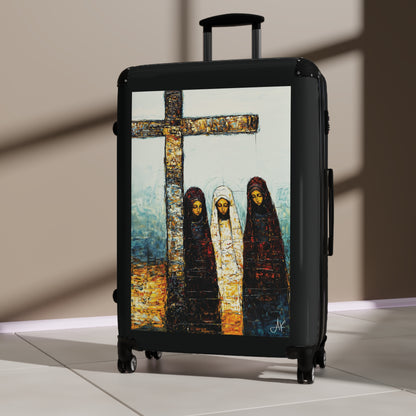 "At-the-Foot of the Cross - John 19:25", Suitcases (Black)