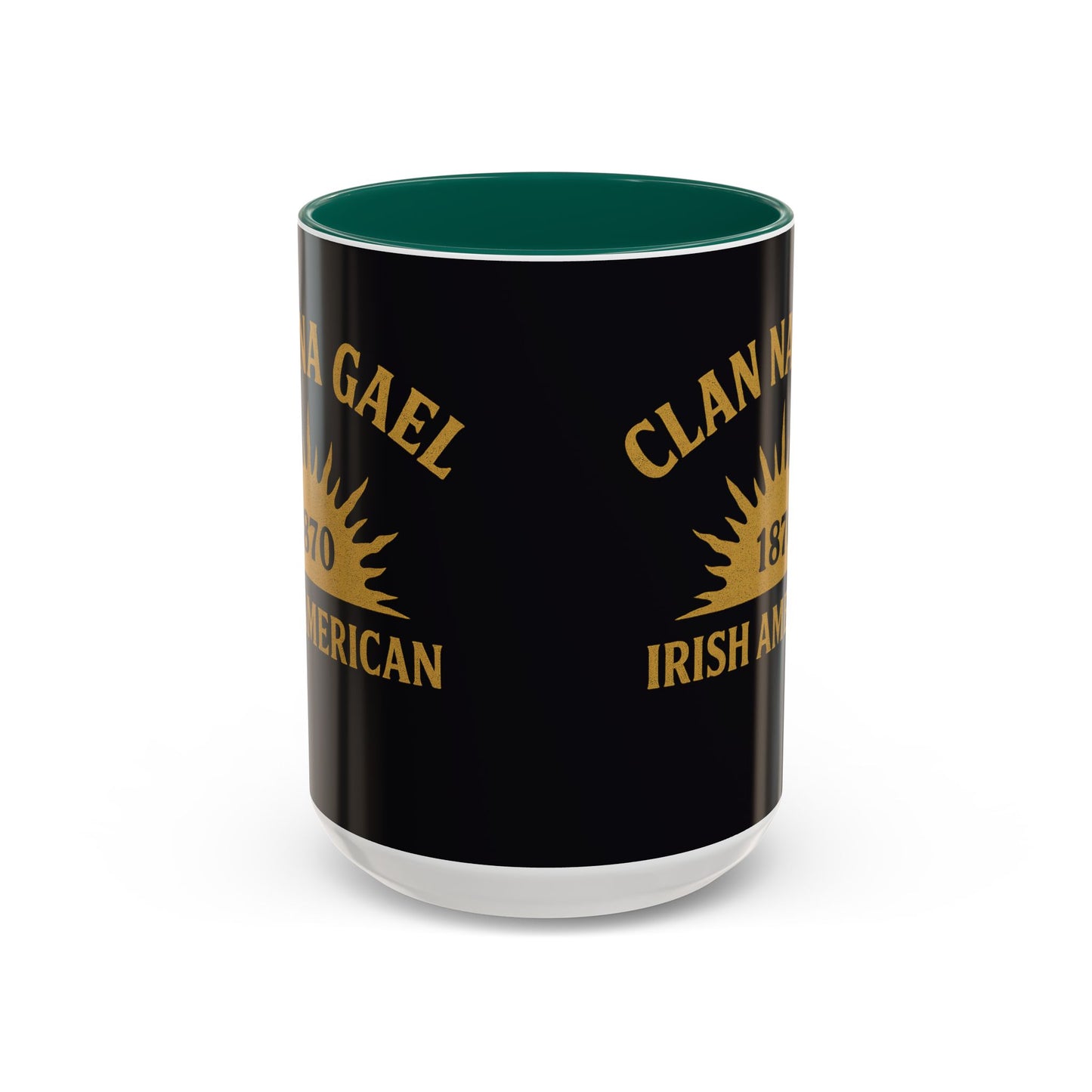 "Clan na Gael - Irish American", Colorful Mugs (11oz, 15oz) (Raven Black)