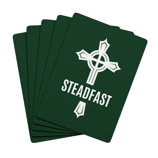 "Steadfast Cross", Christian Playing Cards (Monsoon Green)