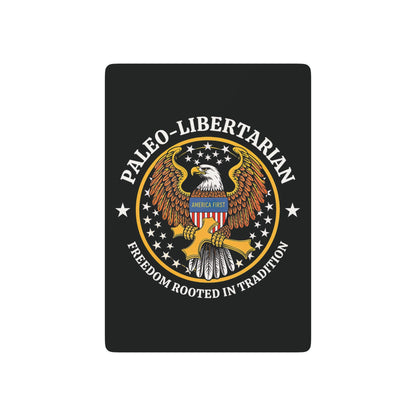 "Paleo-Libertarian" #01, Political Playing Cards (Void Black)